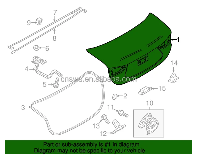 product auto body kit trunk lid for mazda 6 2017 deck lid oem 4dms46 ma1800102oe-36