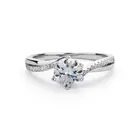 Silver Ring Gemstone 925 Sapphire Diamond Sterling Vintage Silver Ring