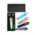 Stone Crystal Crystal High Quality Healing Stone Crystal Smoking Weed Pipes Gemstone Tube Crystal Pipe