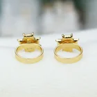 Diamond Factory Wholesale Romantic 14K Gold Plated Pearl Rectangle Pink Diamond Ring