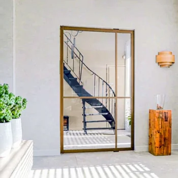 Extra Wide Glass Pivot Door Laminated Glass Pivot Door with Aluminium Frame Luxury Glass Pivot Door for Home Use