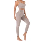 Naked-Feel Yoga Leggings Set High Quality Yoga Active Wear Sets With Adjustable Bra Set
