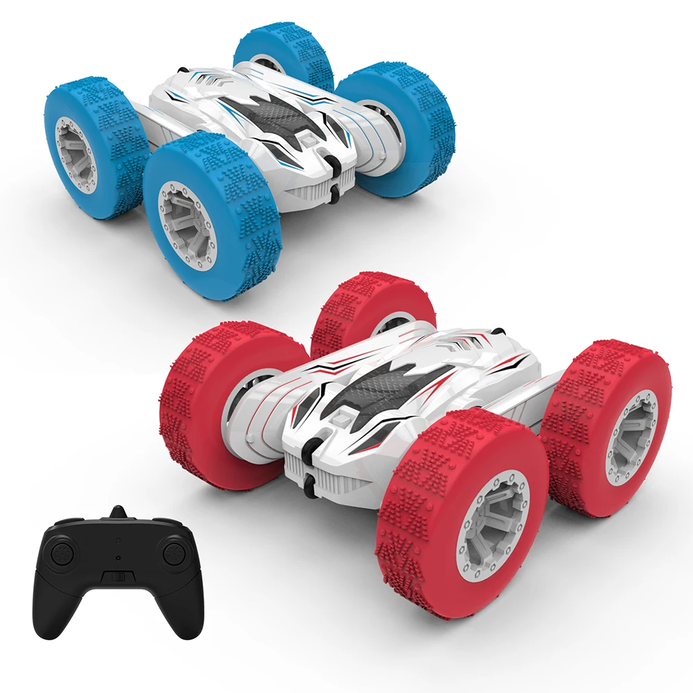 2.4G Rc Car Stunting Double Sided 360 Degree Rotation Stunt Walking Car Rock Crawler Rolling Remote Control Stunt Car For Kids