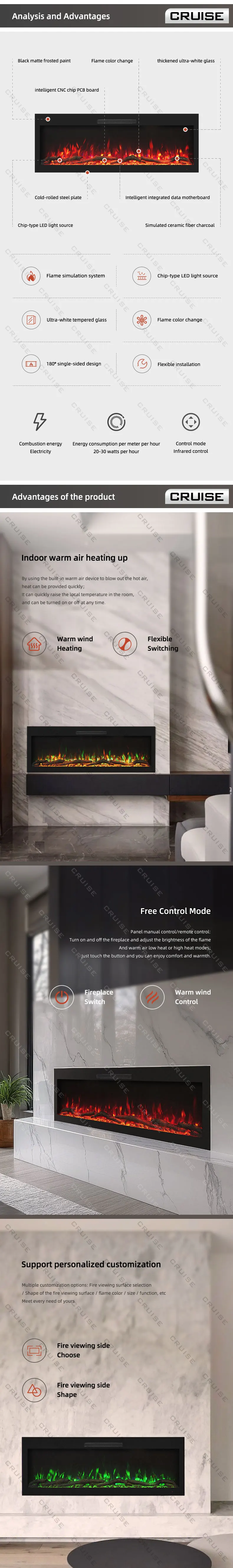 Electric Heater, CRUISE, Wall - detail 6