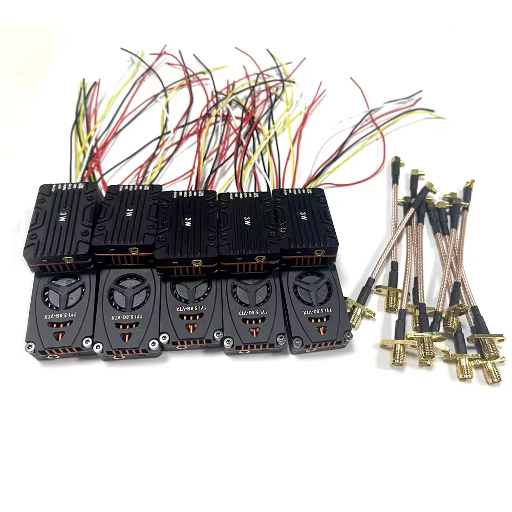Hot sale FPV Analog HD 5.8G 3W FPV Transmitter system for RC FPV Long Range 48CH Airplane drone VTX factory