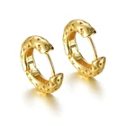 Earrings 2021 Vintage Hollow 18k Gold Plated Small Hoop Earrings Women Jewelry
