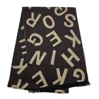 New Type Top Sale Custom Design Woven Scarves Woven Brand Logo