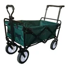 4 Wheels Cart Four-wheel Multifunction Foldable Outdoor Portable Folding 4 Wheels Camping Cart Wagon