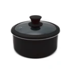 Lid With Silicone Rim Silicone Glass Lid 20cm Frying Pan Glass Lid With Silicone Rim Knob