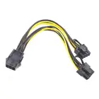 Hot Sale PCI-Express PCIE 6 Pin To Dual 8 6 2 Pin Video Card Adapter Power Supply Cable