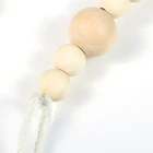 Decorative Wooden DIANJIN Decorative Craft Bulk Wooden Big Round Prayer Beads Natural Unfinished Wood Bead Garland
