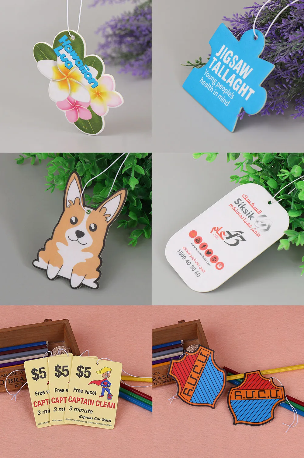 Car Accessories Scents Hanging Hot Sale Freshener For Promotional Gifts Custom Design Air Paper Fresher