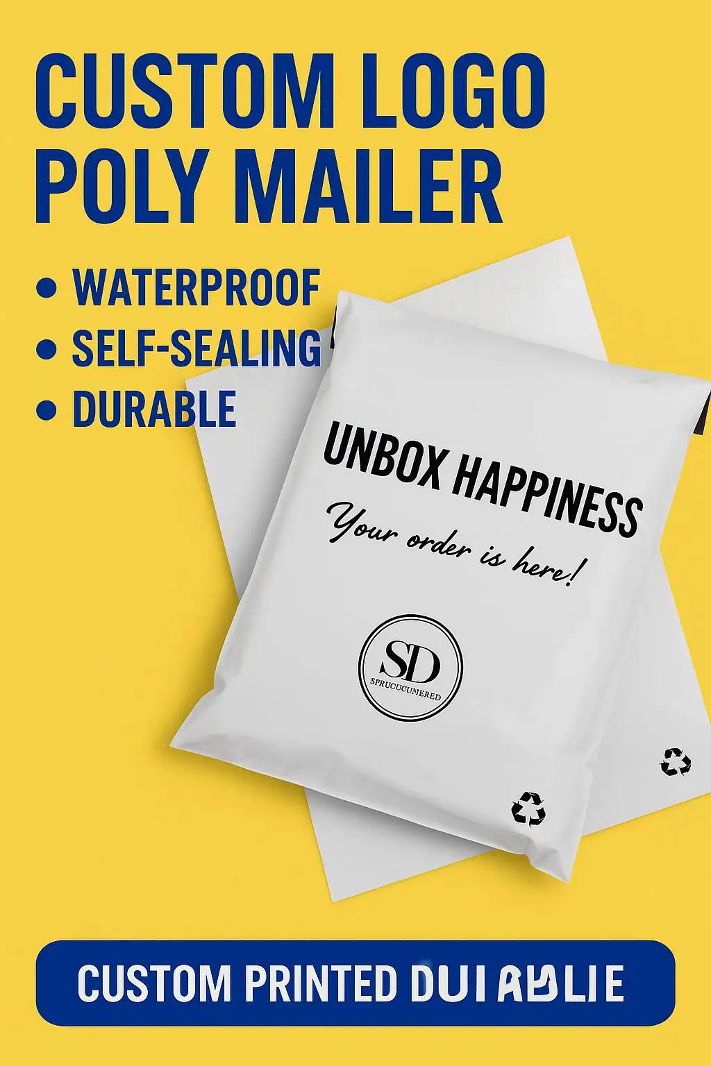 Custom Logo Waterproof Tear-Proof Self-Adhesive Poly Mailer Bag for E-commerce and Apparel Shipping - detail 3