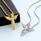 Gold Pendant Factory Custom Wholesale 316L Stainless Steel Silver Gold Jewelry Baby Angel Pendant