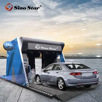 SINO STAR automatic car wash equipment cost,rollover auto car washing machine B7