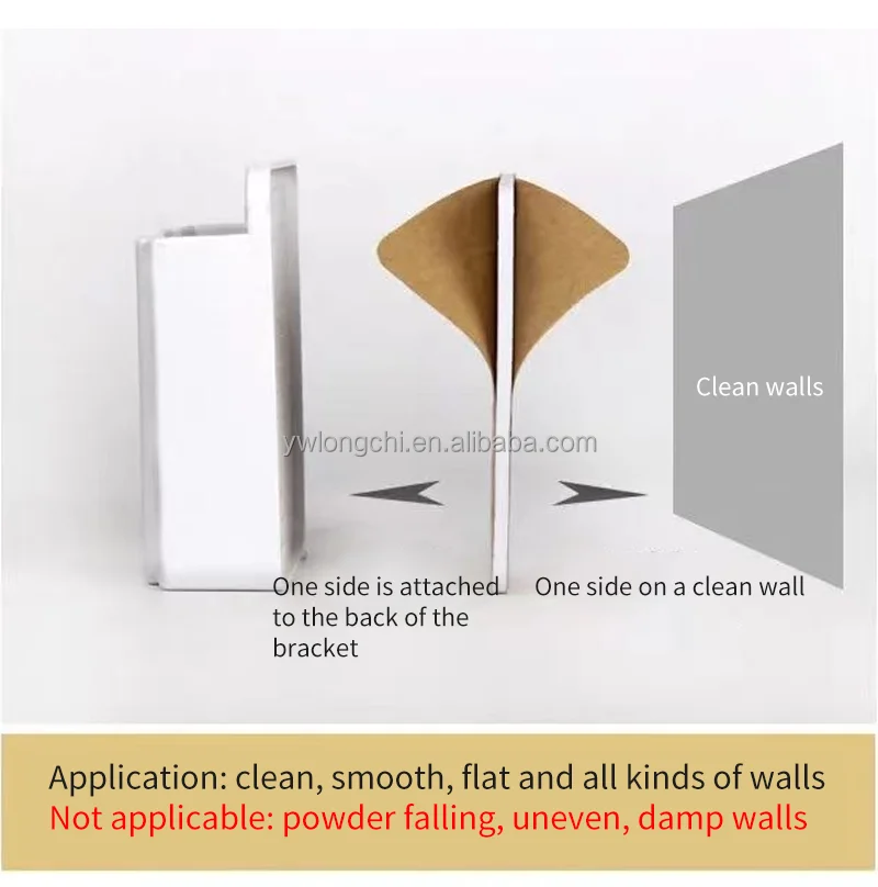 Hot Selling  Wall Adhesive Storage Holder for Phone/ Card/ Key/Gadget Popular Bedroom Charger Rack Plastic