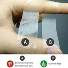 Tape Skin Womens Clear Double Sided Strong Adhesive Fashion Beauty Tape For All Skin Tones And Fabric