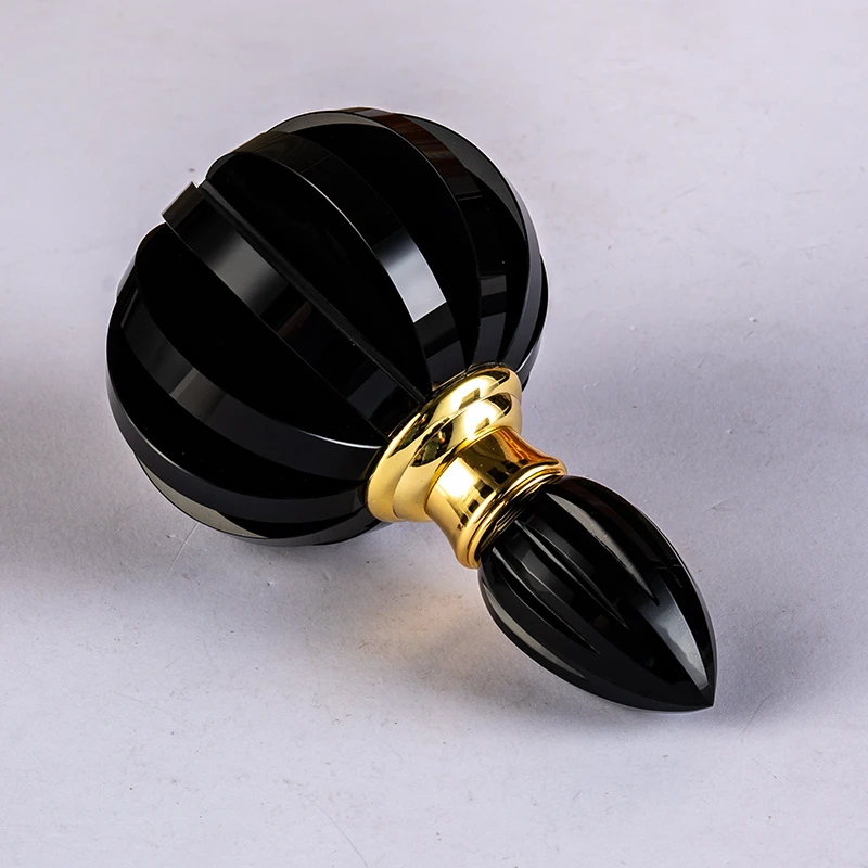product small bridge unique design spherical blade 12ml glass empty bottle elegant crystal perfume bottle-5