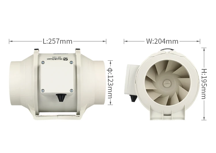 Inline Duct Fan, 150mm, 110v - detail 22