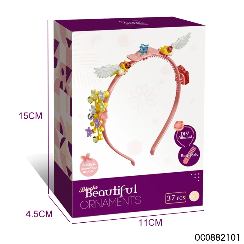 Beauty accessories makeup hair hoop 2023 new arrivals toys building block sets for children girls
