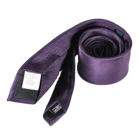 Logo Type New Arrival Latest Design Purple Repp Solid Classic Silk Tie Men Custom Logo Type Customized