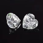 Cheap Gemstone Price Love Shape White Moissanite Stone