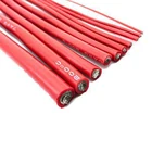 Cable Flexible Cable 2 4 6 8 10 12 14 16awg Red Silicone Insulated Flexible Wire Electric Cable