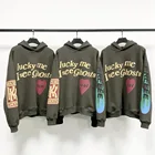 Track 100% Cotton Track Suit With Logo Foam Printing Men Matching 100% Cotton Sweat Suit Set