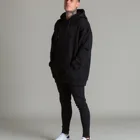Hoodies Gym Hoodie Mens Pullover Oversized Jumper Hoodies Gym Boys French Terry Drop Shoulder Hoodie