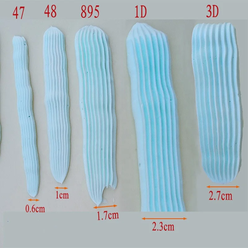 High Quality Fondant Half Row Woven Flower Mouth 5Pcs Cake Tools Set Decoration Tip Accessories Pastry Nozzles