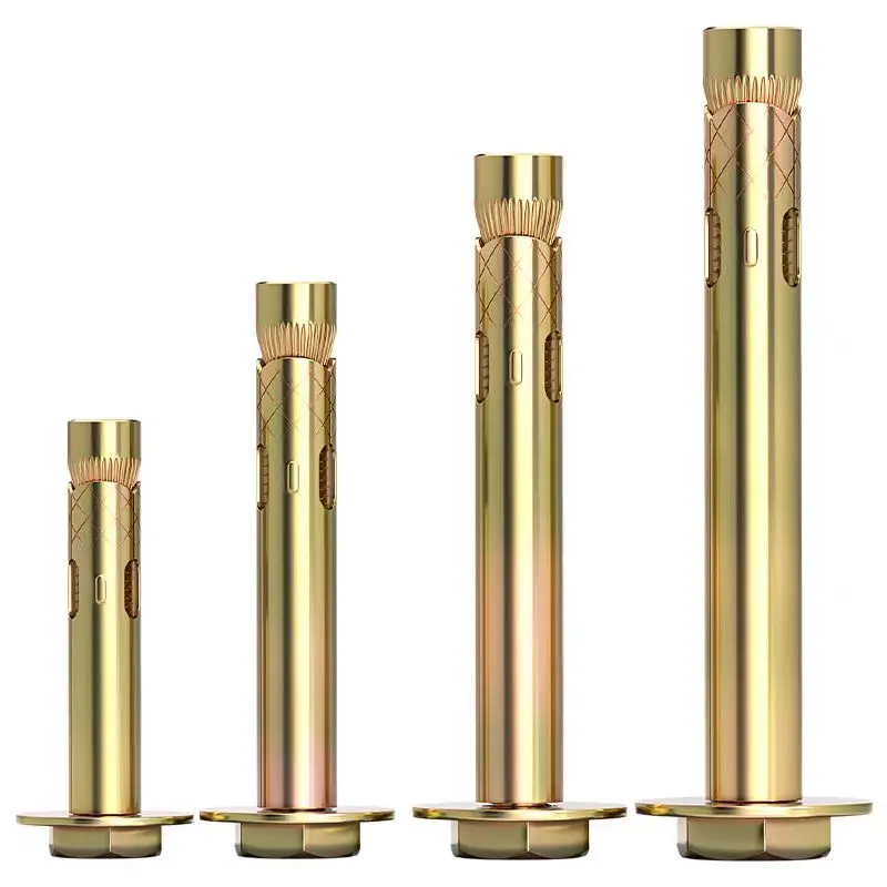 Manufacturer Yellow Metric 4.8 Zinc Plated Fasteners Sleeve Anchor Bolts Metric Anchors High Visibility Fasteners for Easy factory