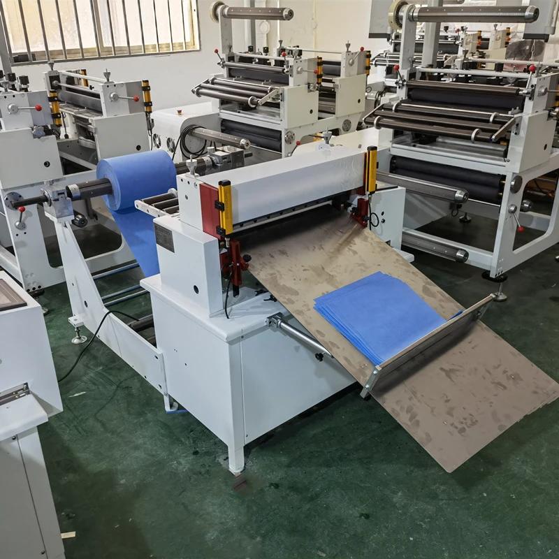 Non Woven Fabric Roll Cutting Machine With Rack Buy Roll To Sheet