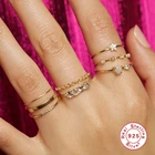 Pearl S925 Silver Rings S925 Sterling Silver Personality All-match 3 Pearl Fashion Ring
