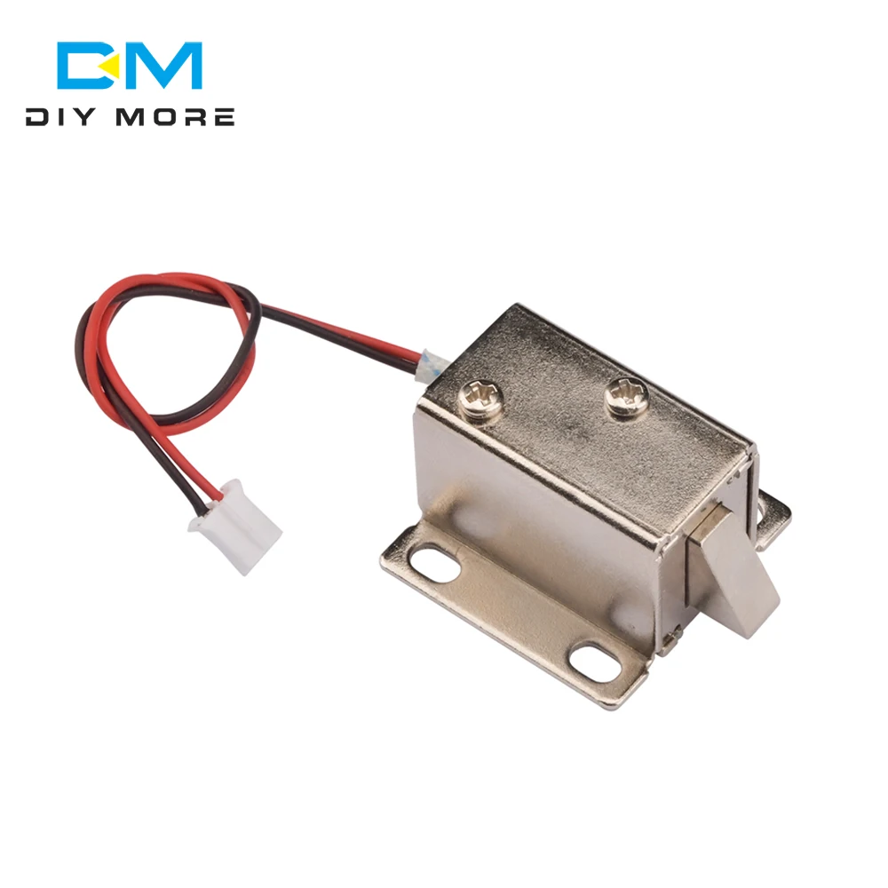 2.6x1.7in DC 12V Mini Electromagnetic Solenoid Lock Push Pull Type for Electirc Door Lock 6.6x4.3cm 