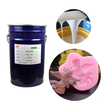 liquid silicone rubber gel for craft molds concrete candle making rtv2 raw material white 25 kg factory