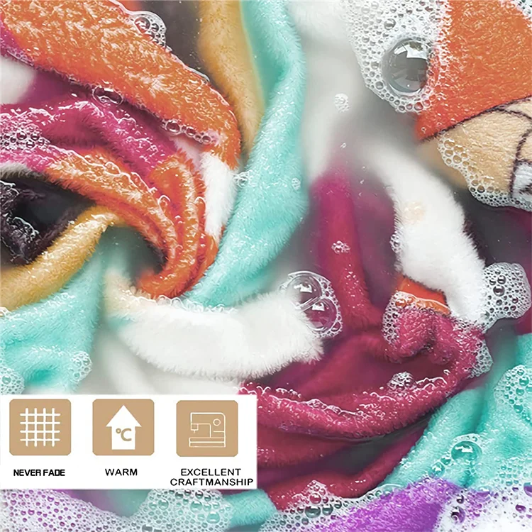 Wholesale Supply Personalized Unique Custom Fleece Blanket For White