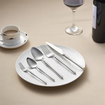 Wholesale Quality Wedding dinner Silverware Restaurant Flatware Set Stainless Steel 304 Cutlery Set