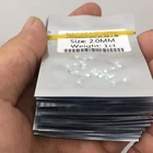 Diamond Brilliant Small Size Loose Lab Grown Moissanite Diamond Stone Round Brilliant Cut Blue Green Moissanite