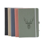 Paper Lined Office Supplies Pu Leather Notebook A5 Size 80 Gsm Paper Lined Grid Custom Notebook For Promotion