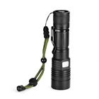 Led Chargeable Torch Adjustable Zoom P50 LED Aluminum 1200 Lumen Chargeable Torch Light Led Flashlight Powerful