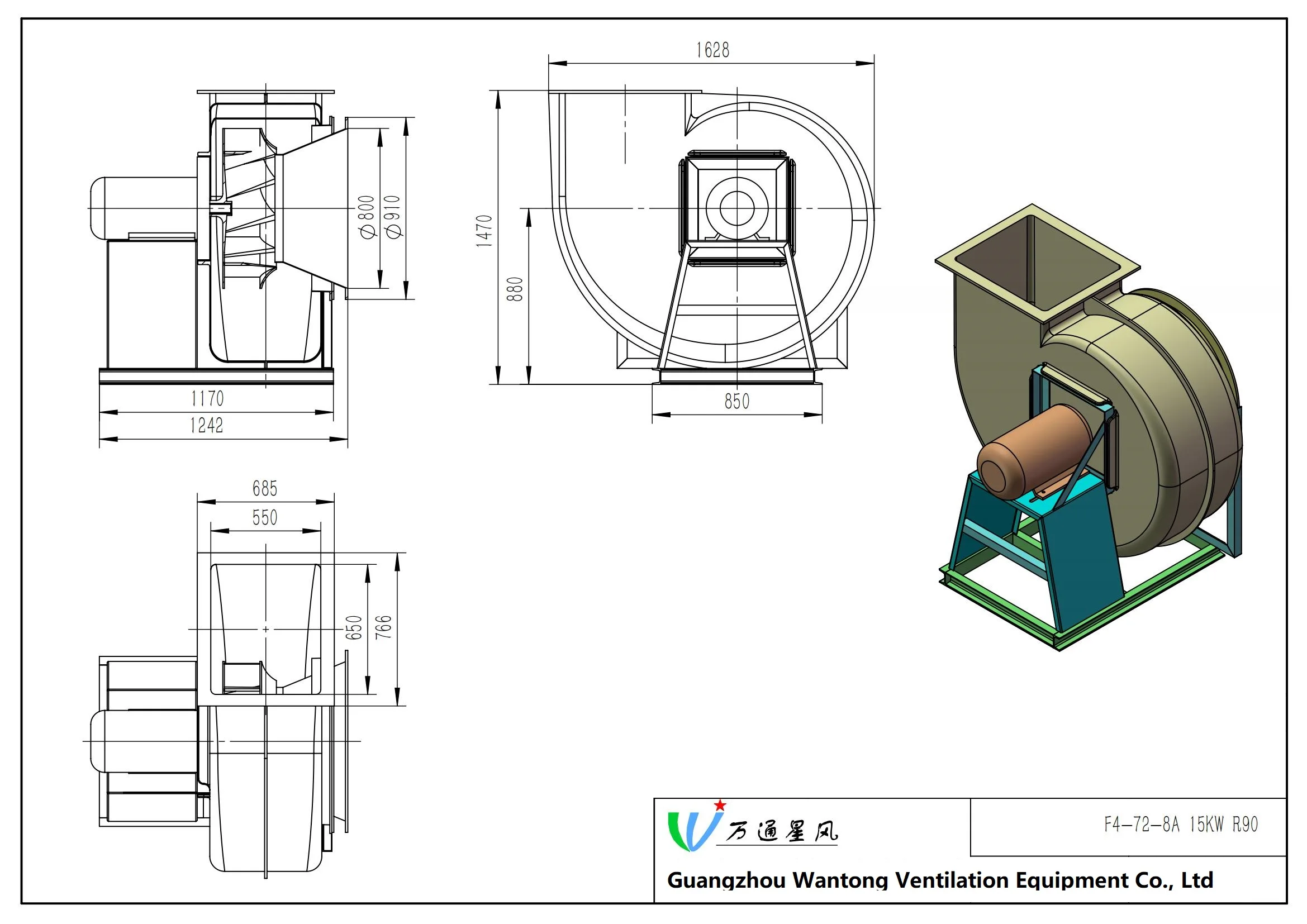 Centrifugal Fan, FRP, 380 V, Plastic - detail 28
