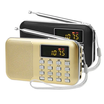 LCJ L-218 hot mini fm radio usb mp3 music player with sd card slot