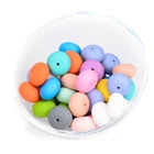 Beads New Products Mixed Color Bulk 19mm Abacus Silicone Beads Loose
