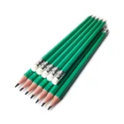 School Pencil School Pencils Custom School Stationery Plastic 2HB Sketch Pencil With Eraser