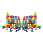 CPSC CE EN71 ASTM Unique Design 100 Piece Magnetic Tiles Building Set For Kids 3 Years Old