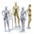 Boutique Shinny Gold Chrome Mannequin Silver Golden Display Shop Window