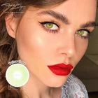 Yellow Lenses Lenses Fresh Lady Aurora Yellow Green Colored Circle Contact Lenses