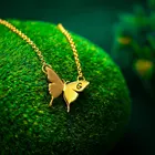 Jewelry Silver Personalized Name Women Necklace Jewelry Gold Plated Sterling Silver Butterfly Initial Necklace 925