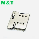 Sim Card 6 Pin Sim / 1.35mm Height Micro Sim Card Socket Connector