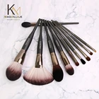Private Wooden Handle Makeup Set Private Custom Logo Makeup And Brush